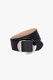 Black Leather Sienna Belt