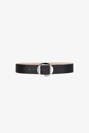 Black Leather Sienna Belt