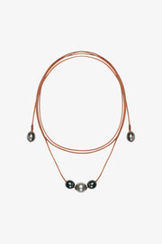Alice Black Pearl Lariat Necklace