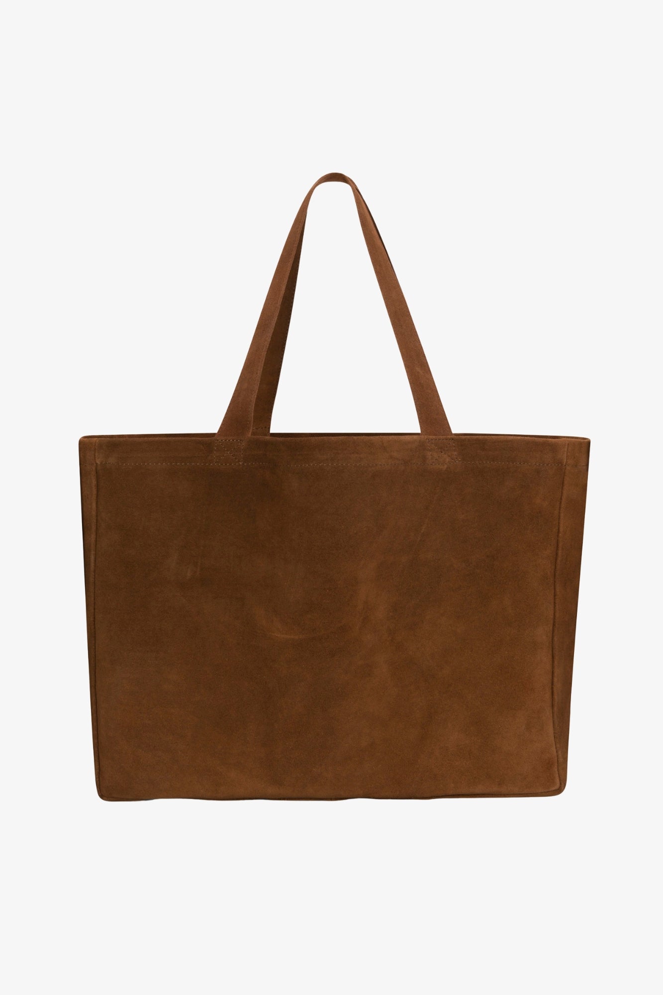 Cognac Suede Everyday Tote