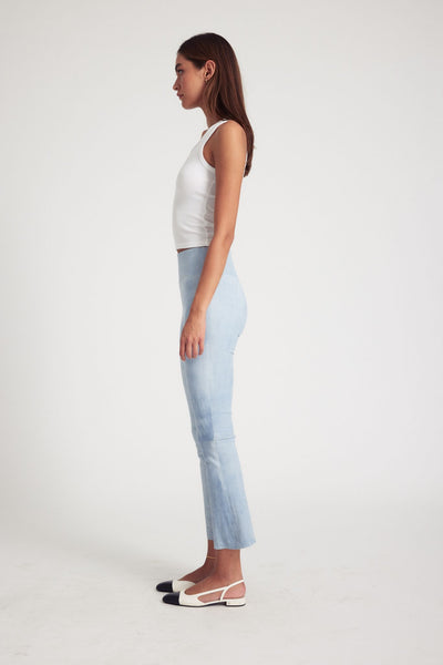 Sky Suede Ankle Flare