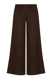 Americano Linen Wide Leg Pintuck Trousers