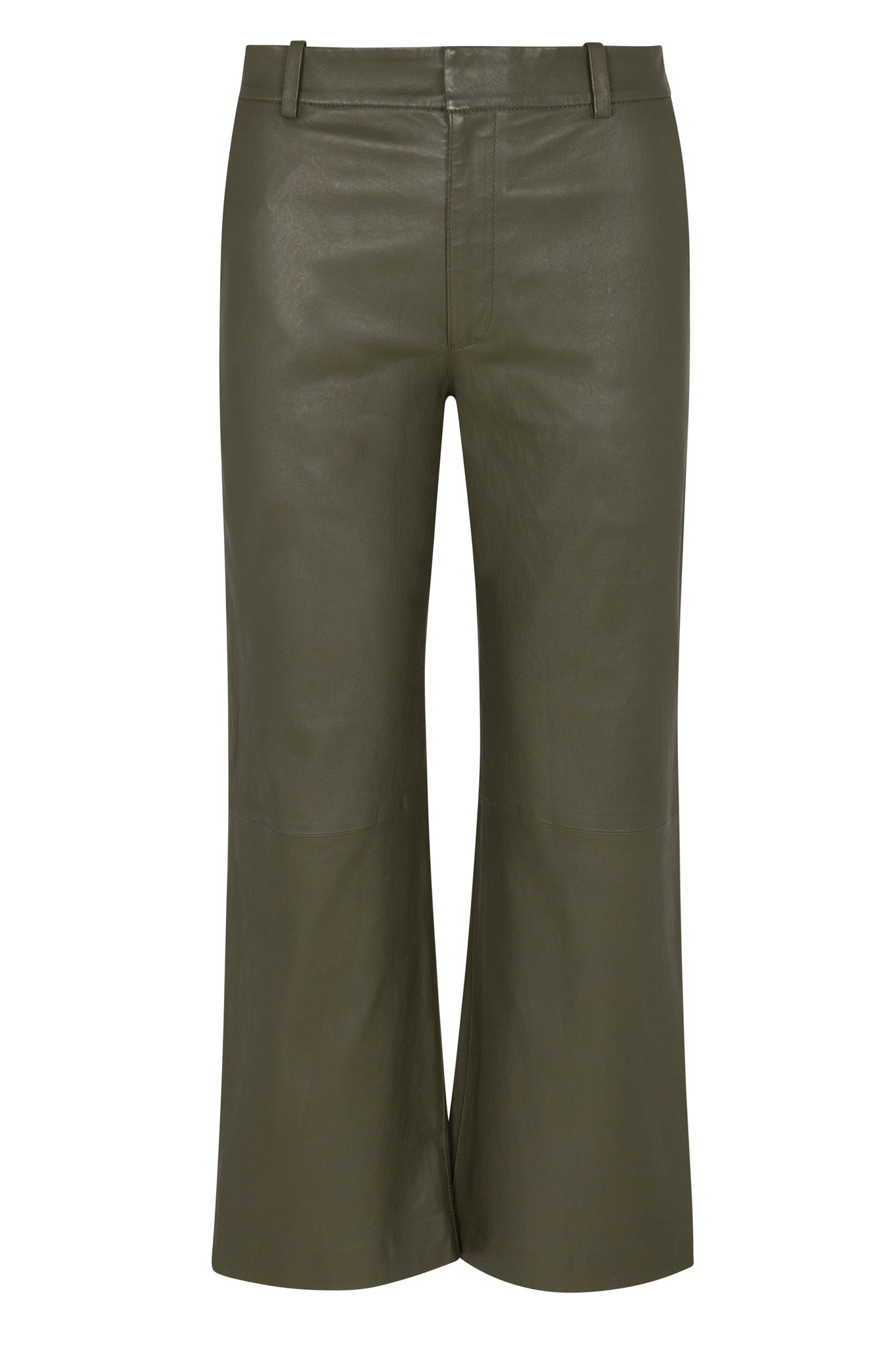 Cactus Leather Cropped Trousers