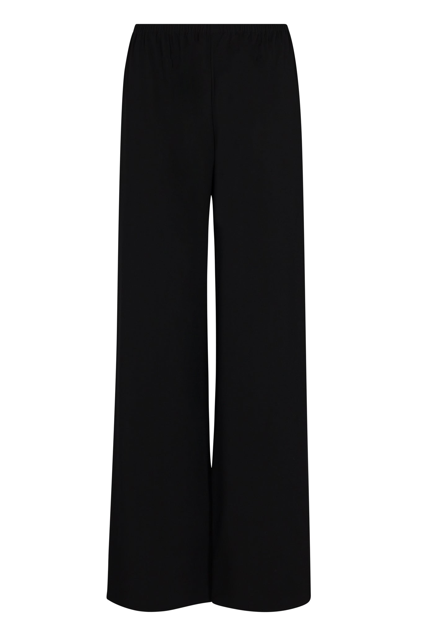 Black Crepe Pull On Pants