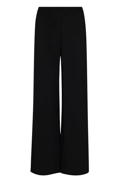 Black Crepe Pull On Pants