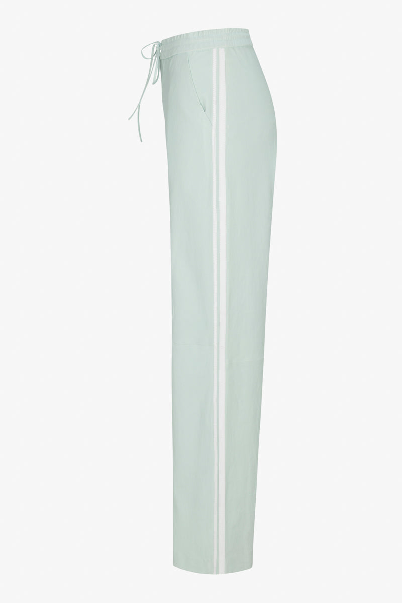 Athletic Leather Pants
