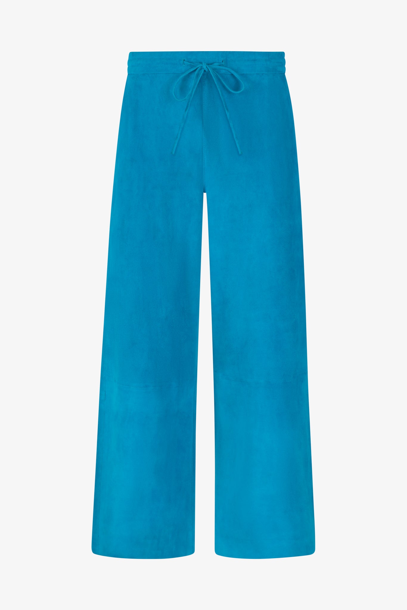 Suede Cropped Baggy Pants