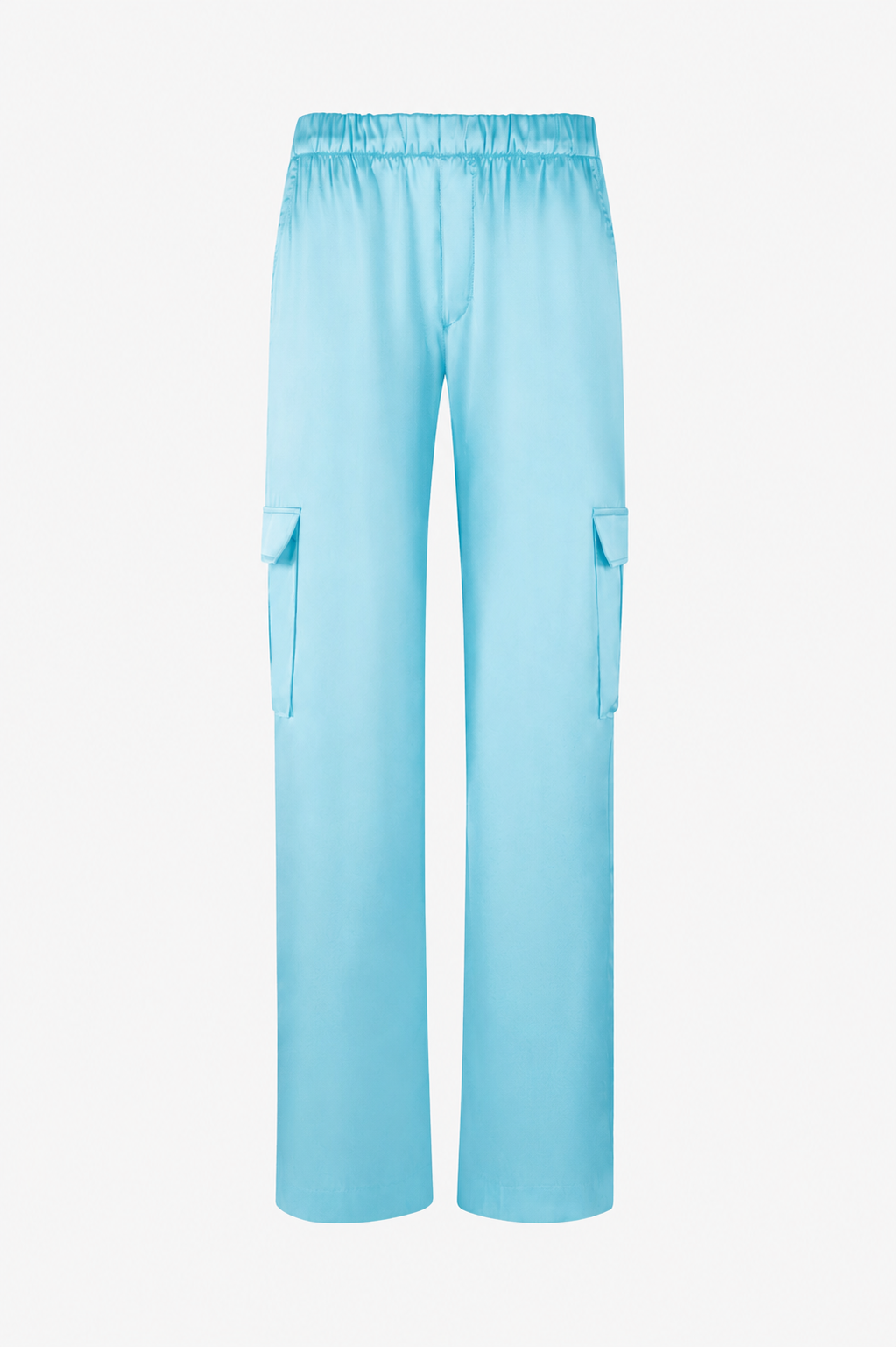 Silk Charmeuse Cargo Pants