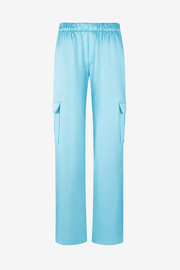 Silk Charmeuse Cargo Pants