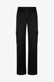 Silk Charmeuse Cargo Pants