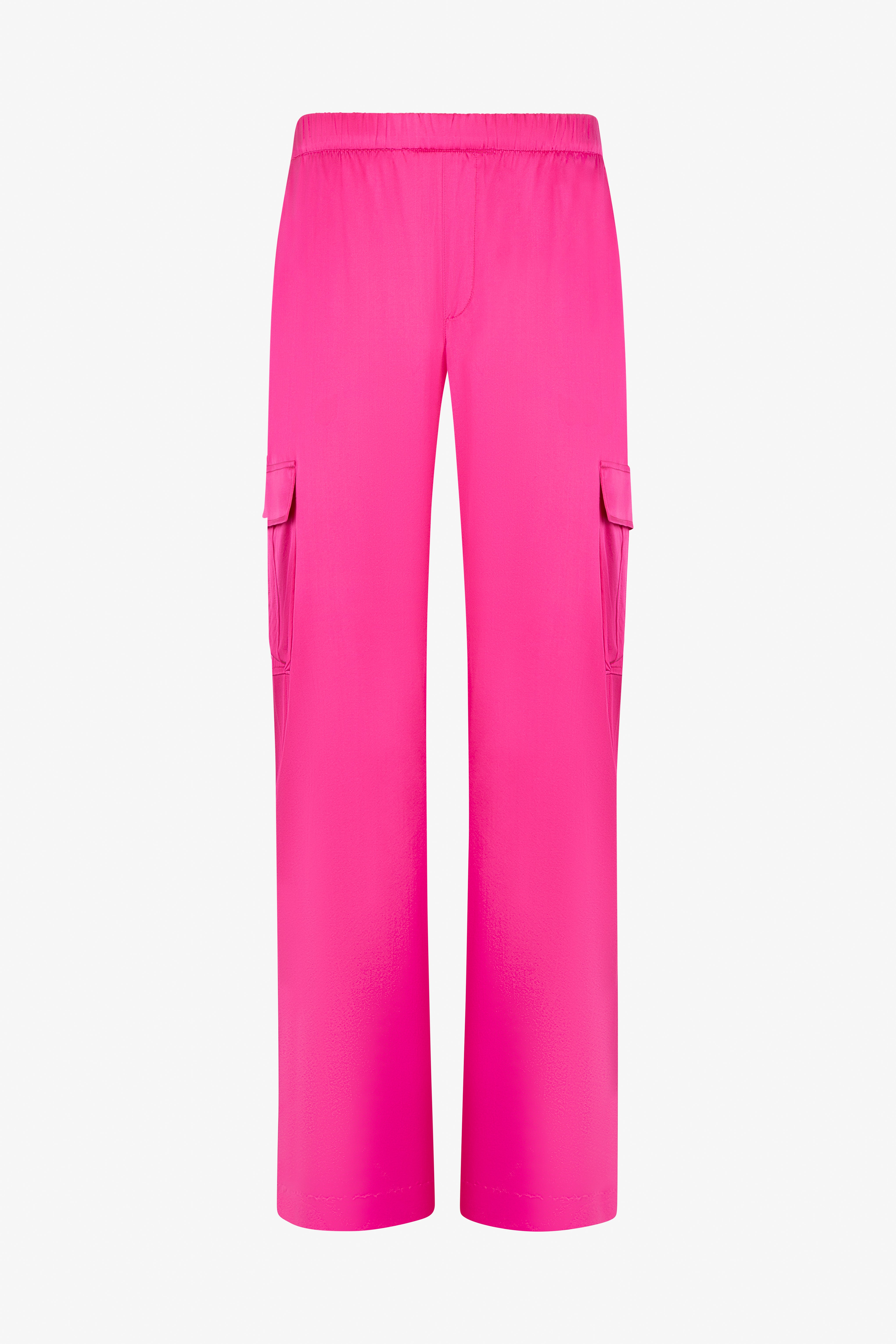 Silk Charmeuse Cargo Pants