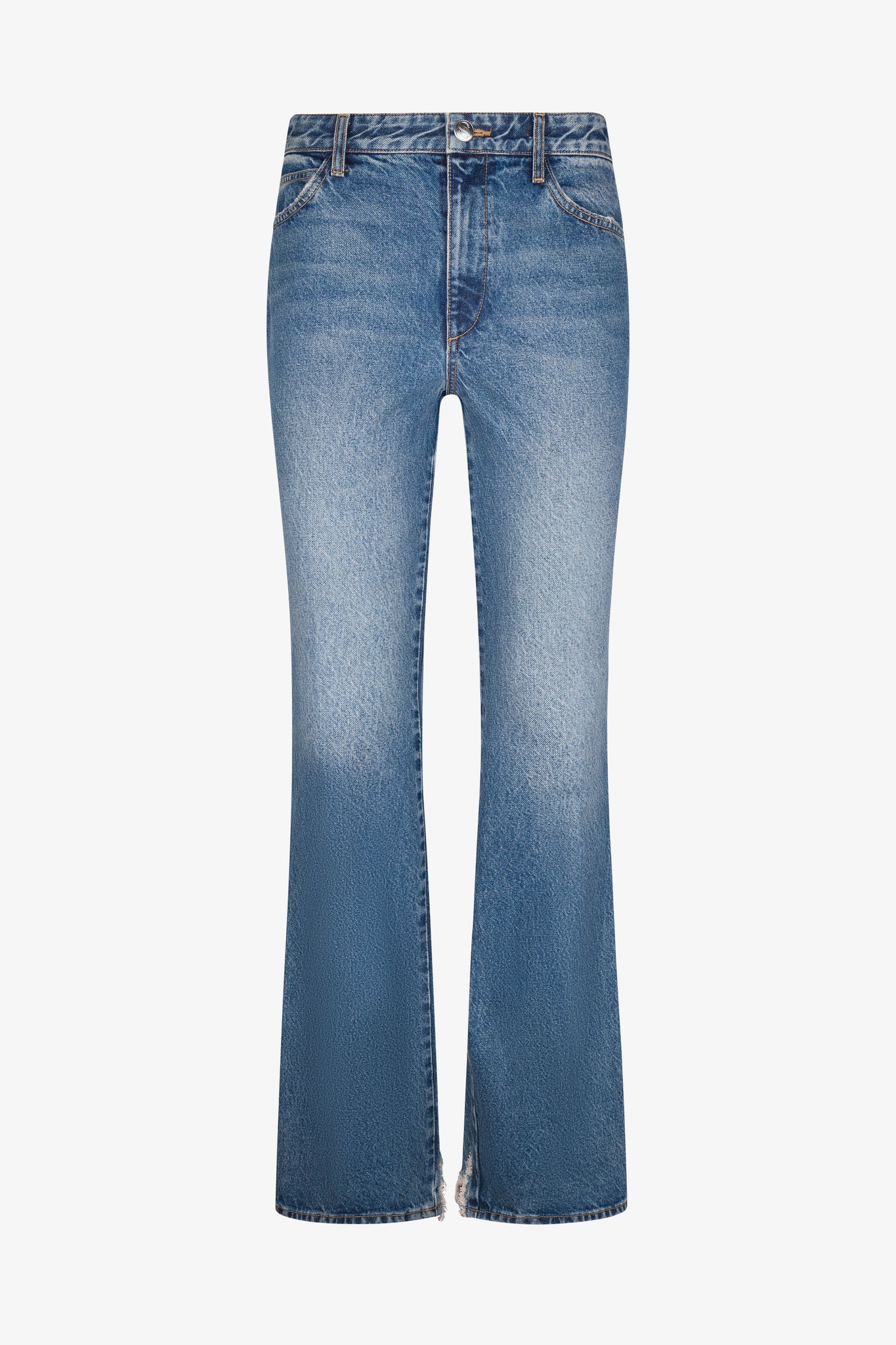 Mid Rise Micro Flare Denim