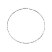 White Gold Diamond Paved Choker 15"