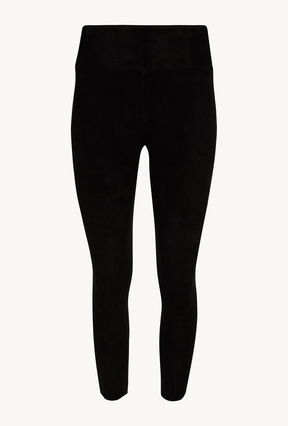 Black Suede Crop