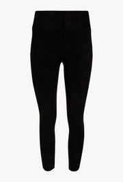 Black Suede Crop