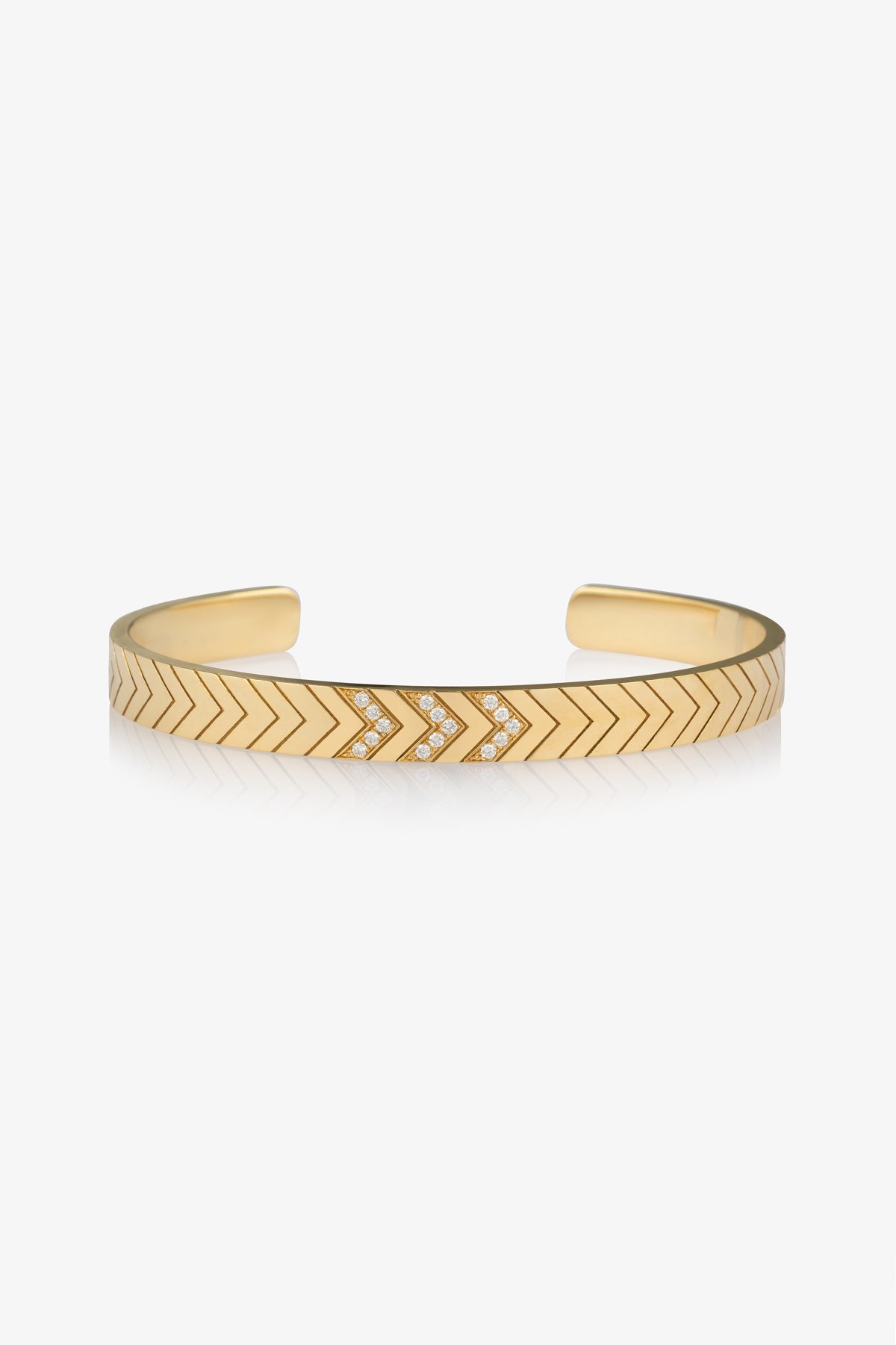 Friendship Diamond Chevron Cuff 6mm