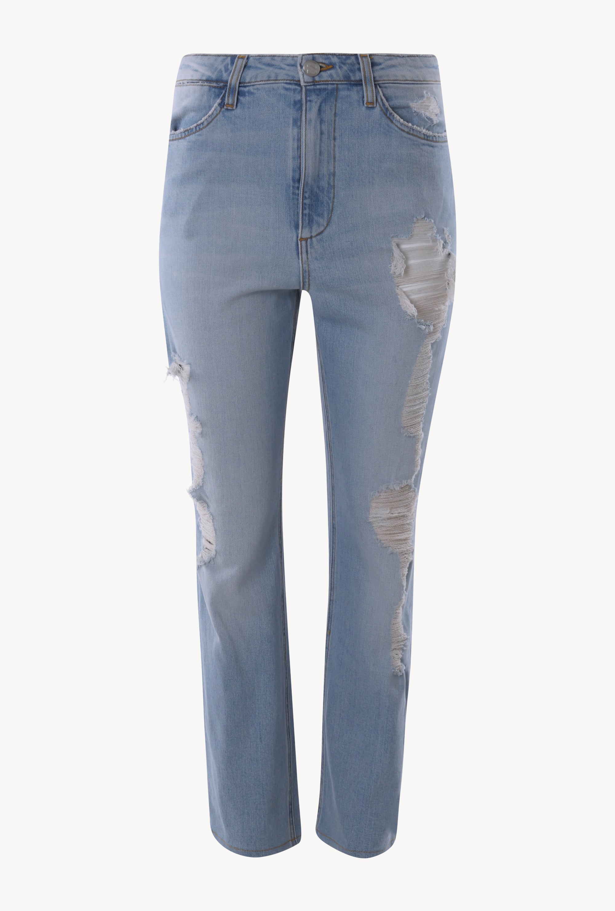 Alanis Boyfriend Distressed Denim