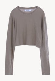 Sand Cotton Crop Long Sleeve Tee