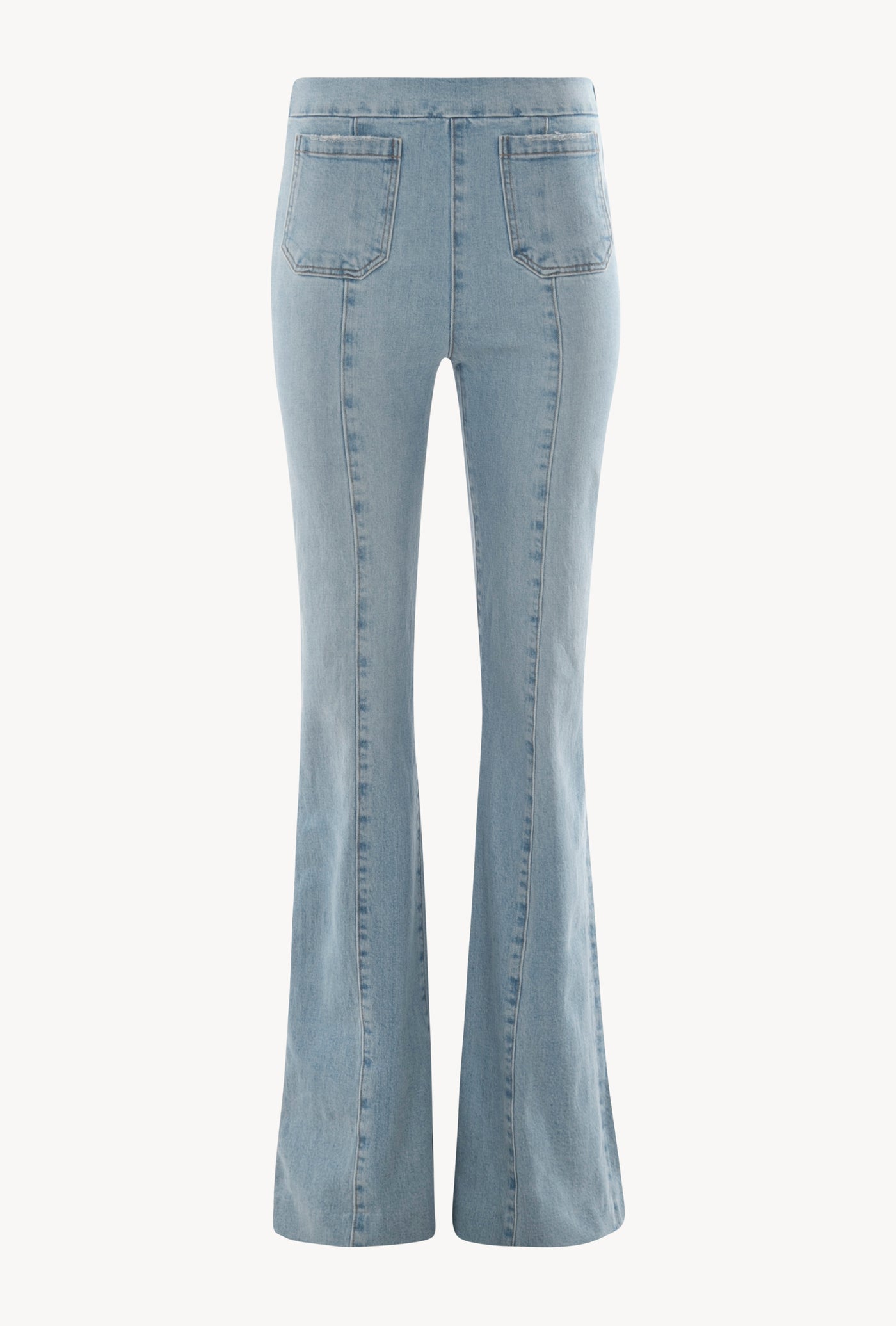 Francoise Patch Pocket Super Flare Denim
