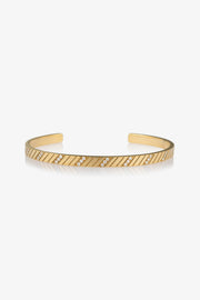 Diamond Diagonal Engraved Cuff