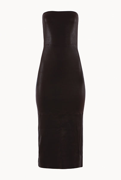 Carolyn Leather Tube Dress