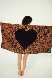 Leopard Logo Beach Towel