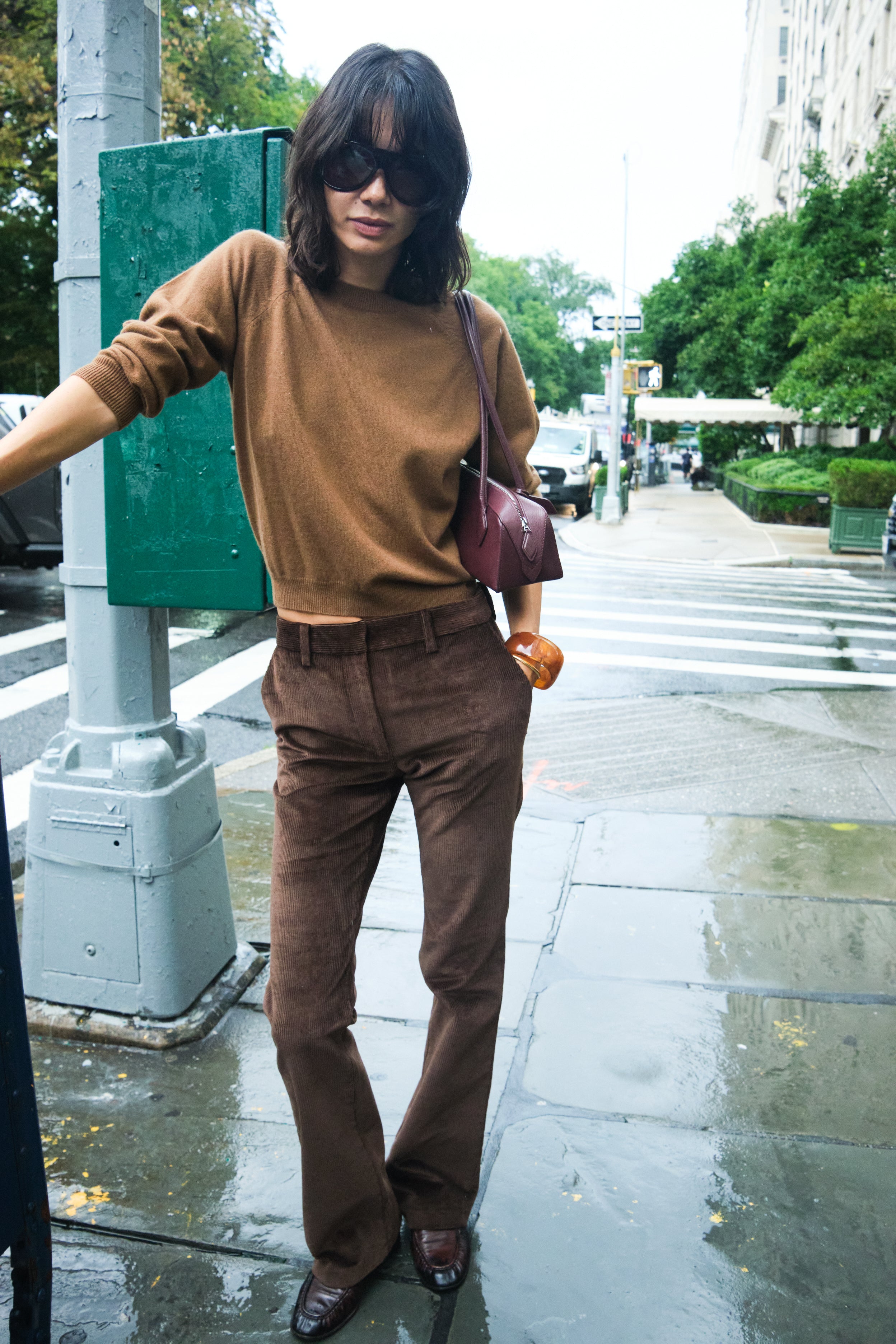 Corduroy Micro Flare Trousers