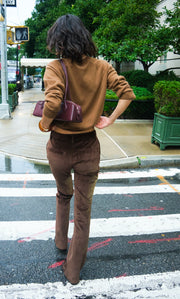 Corduroy Micro Flare Trousers