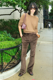 Corduroy Micro Flare Trousers