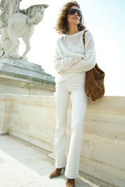 Leather 5 Pocket Micro Flare