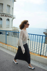 Silk Bias Maxi Skirt