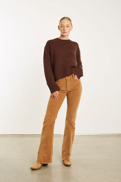 5 POCKET MICRO FLARE CAMEL – SPRWMN