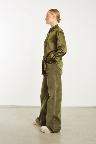 Moss Corduroy Wide Leg Trouser