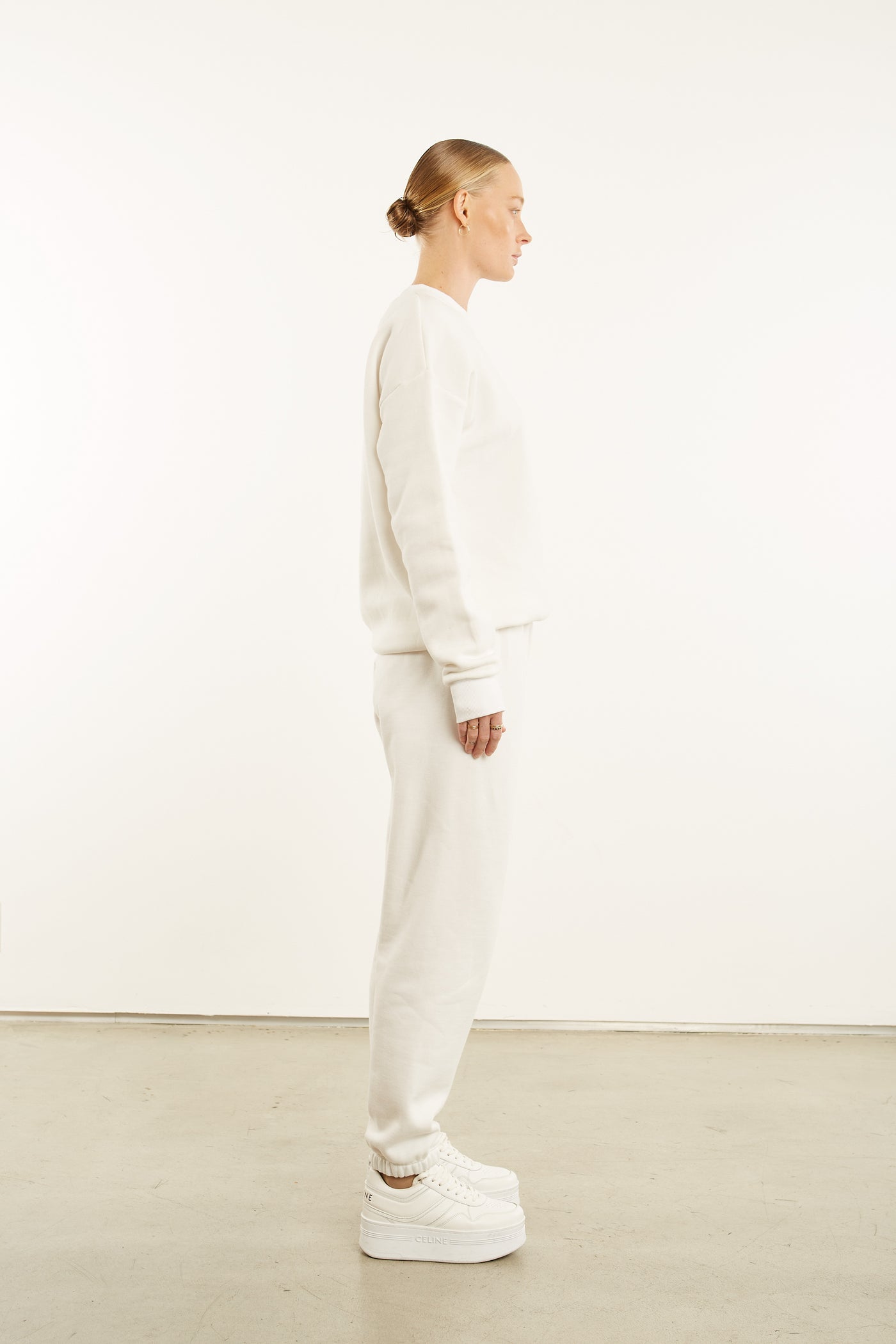 Off White Gold Logo Sweatshirt