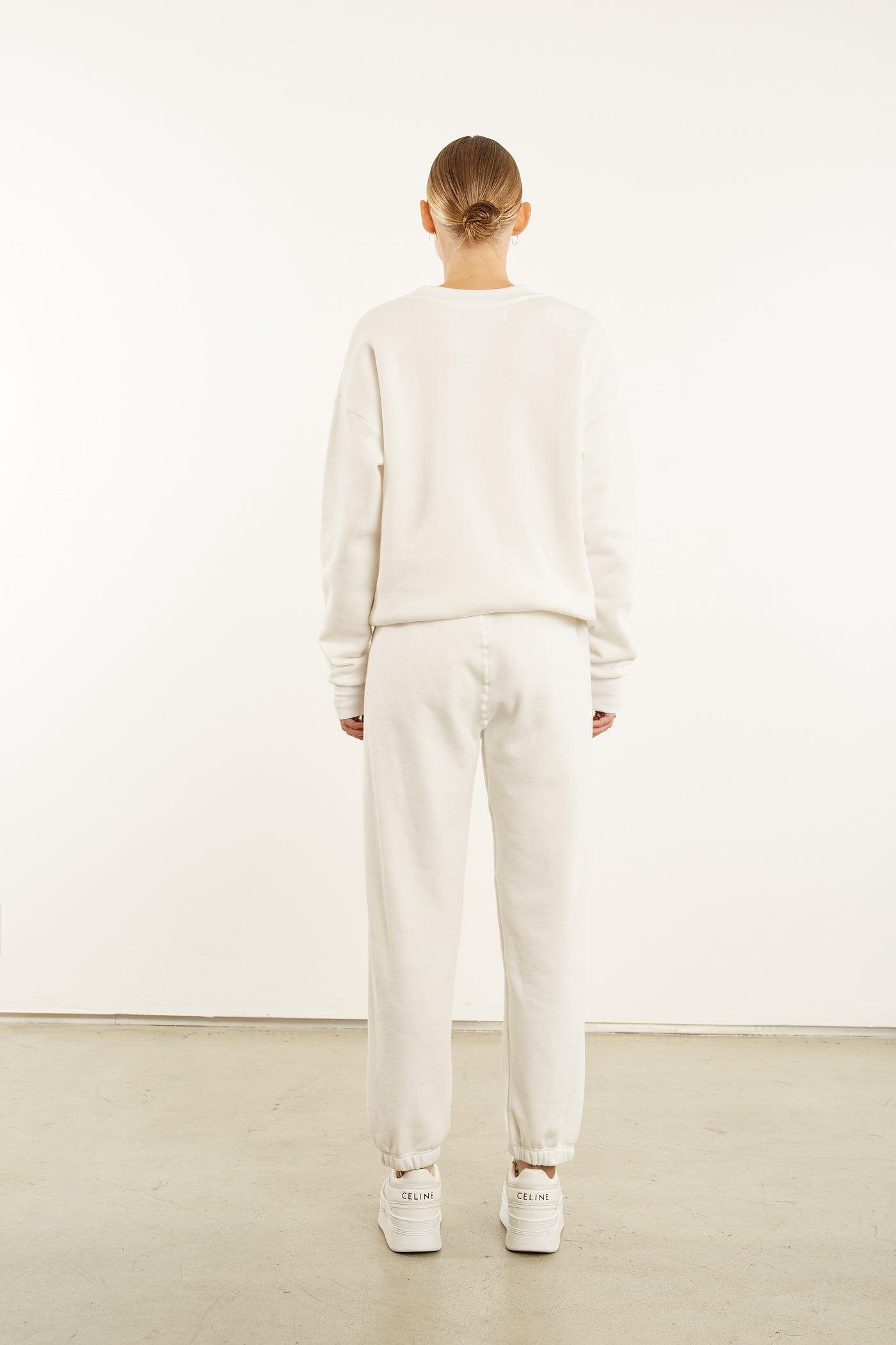 Off White Gold Logo Sweatshirt