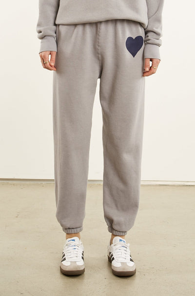 Grey Heart Sweatpants