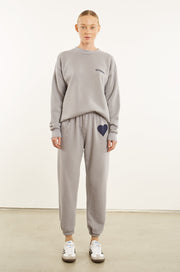 Grey Heart Sweatpants