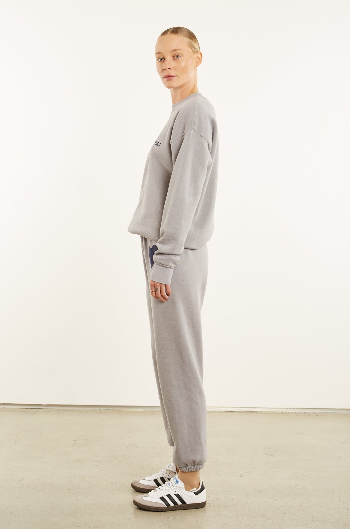 Grey Heart Sweatpants