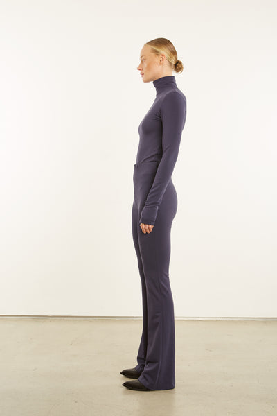 Navy City Long Sleeve Turtleneck Tee