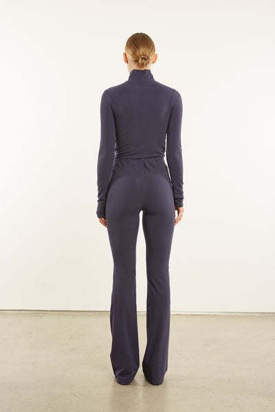 Navy City Long Sleeve Turtleneck Tee