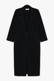 Black Cashmere Classic Coat