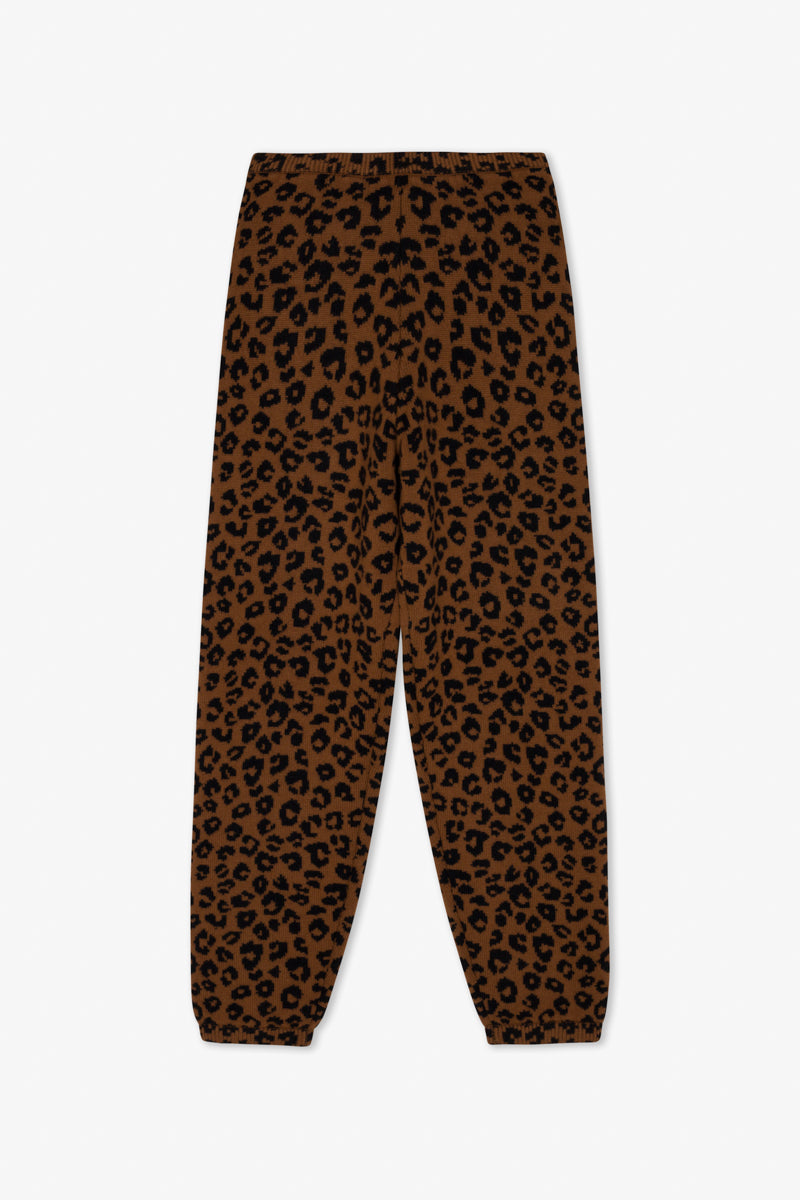 Leopard Cashmere Sweatpants