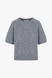 Cashmere Short Sleeve Raglan Sweater