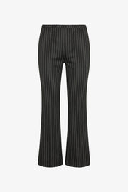 Pinstripe Ankle Flare with Pintucks