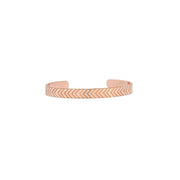 Rose Gold Diamond Chevron Cuff