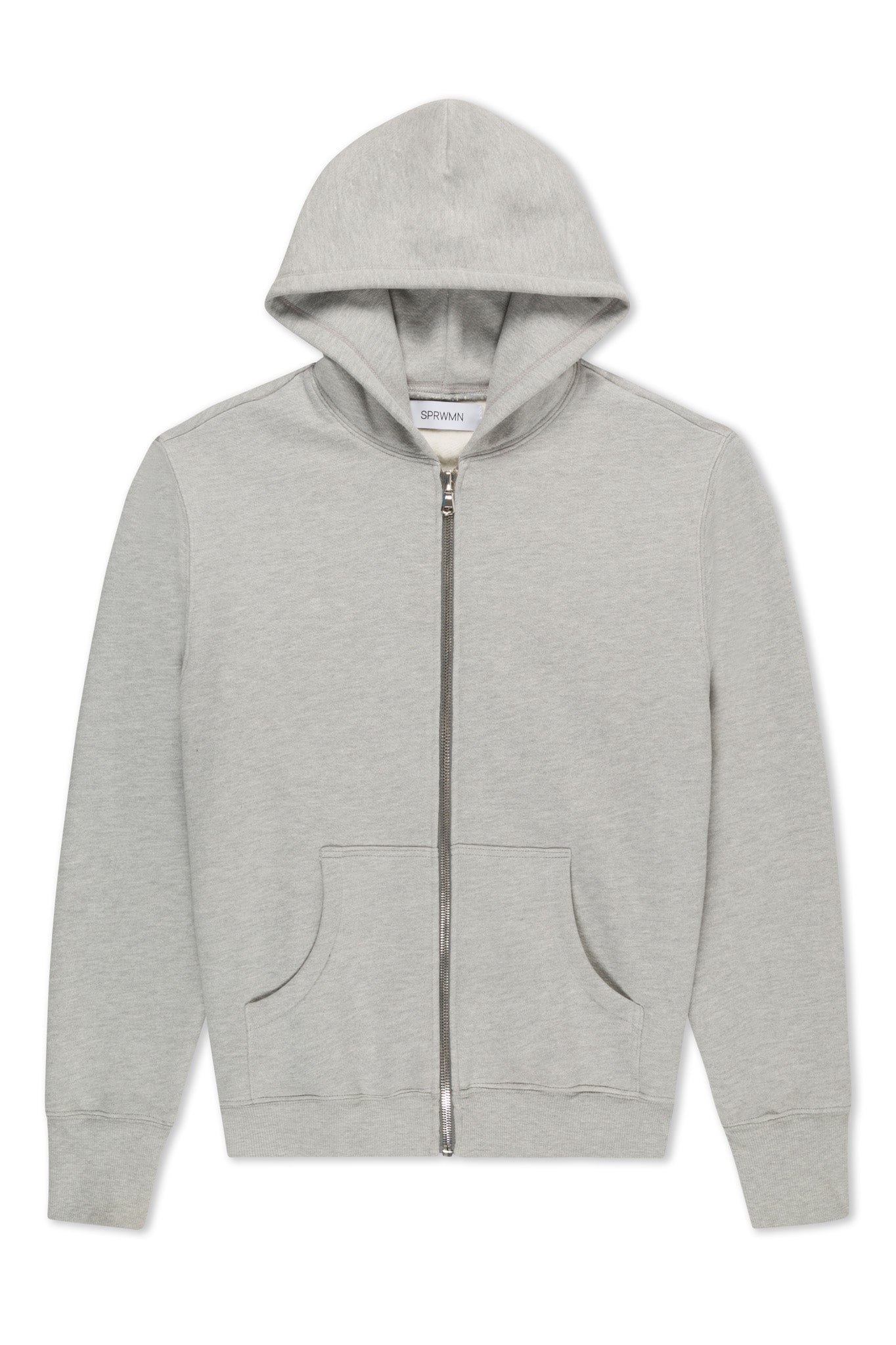 Heather Grey Zip Up Hoodie