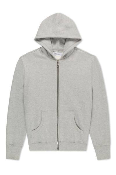 Heather Grey Zip Up Hoodie