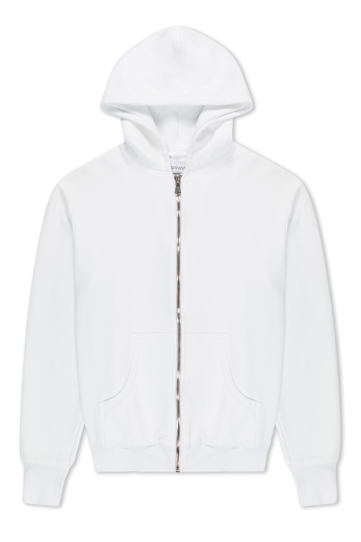 White Zip Up Hoodie
