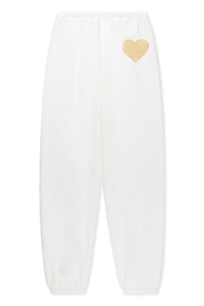 Off White Gold Heart Sweatpants