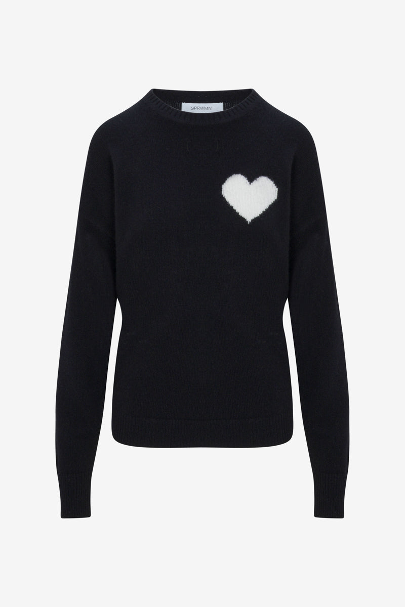 Cashmere Heart Logo Sweatshirt